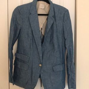 Ann Taylor Loft Chambray Blazer